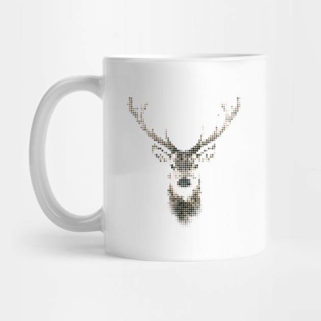 Geometric Animal Deer Stag by Rebus28